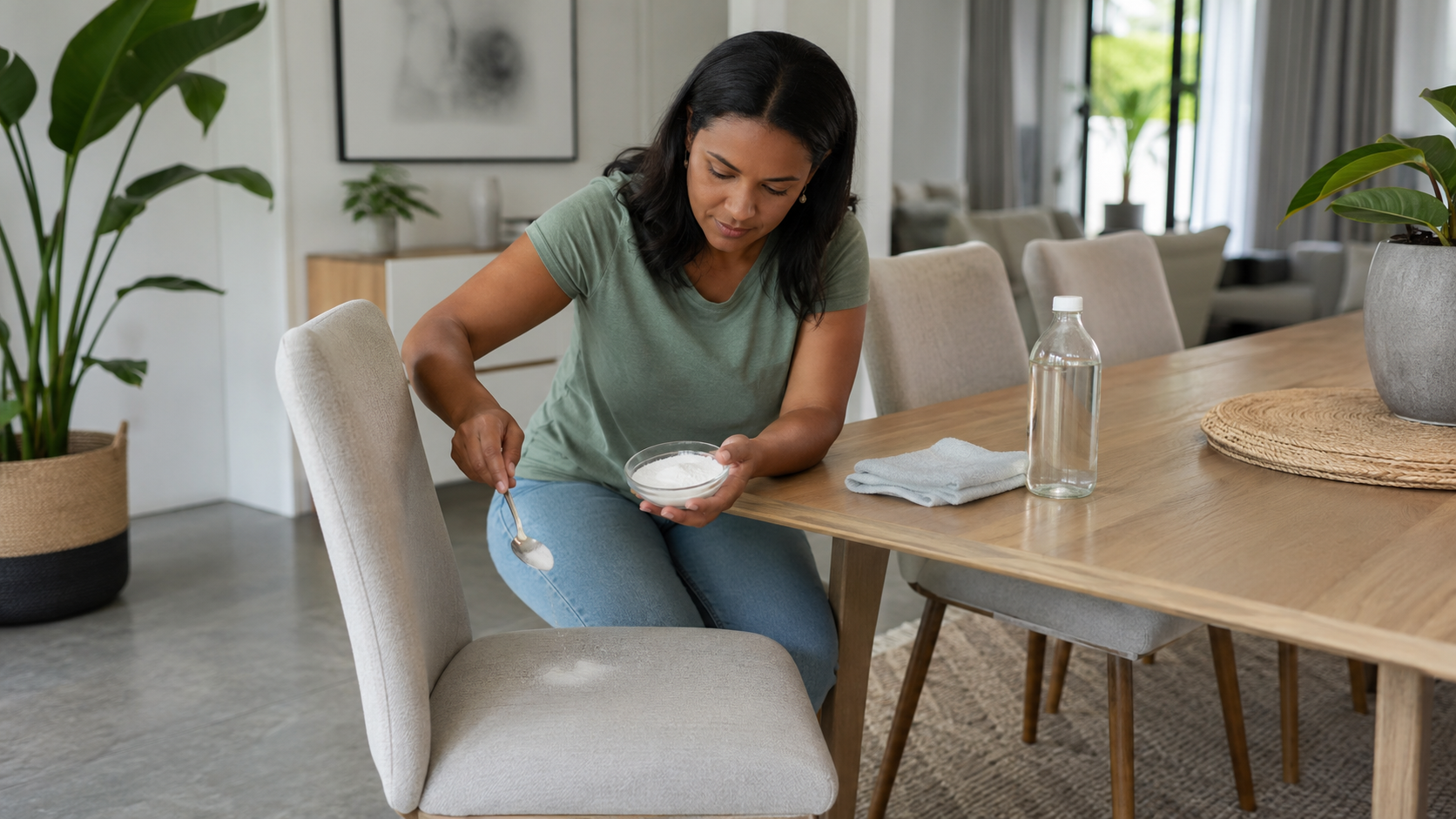 Can You Use Baking Soda or Vinegar on Fabric Chairs?