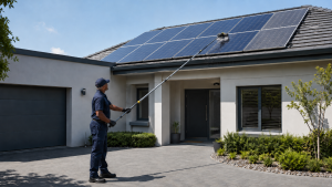 How to Clean Solar Panels Safely | Roof & Ground Guide